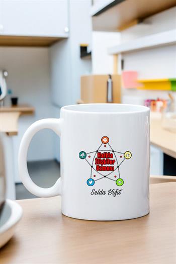 Halkla İlişkiler Uzmanına Hediye Beyaz Kupa Bardak