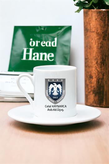 Hava Kuvvetleri Beyaz Türk Kahvesi Fincanı