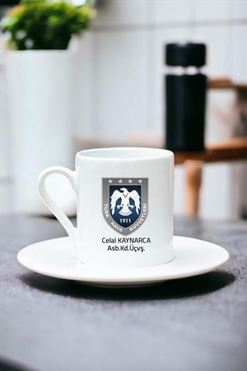 Hava Kuvvetleri Beyaz Türk Kahvesi Fincanı