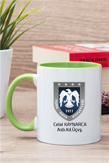 Hava Kuvvetleri İçi Renkli Kupa Bardak