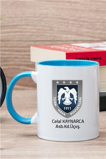 Hava Kuvvetleri İçi Renkli Kupa Bardak