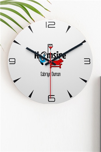 Hemşire Ahşap Duvar Saati