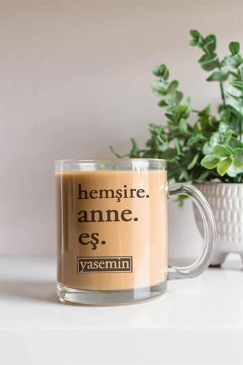 Hemşire Anneye Hediye Cam Kahve Kupası