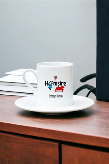 Hemşire Beyaz Türk Kahvesi Fincanı