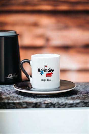 Hemşire Renkli Türk Kahvesi Fincanı