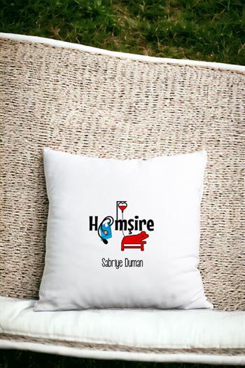 Hemşire Saten Kare Yastık