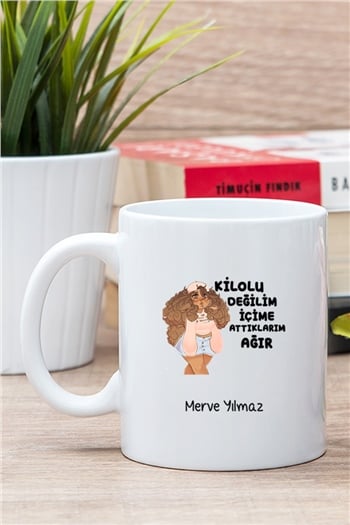İçime Attıklarım Ağır Beyaz Kupa Bardak