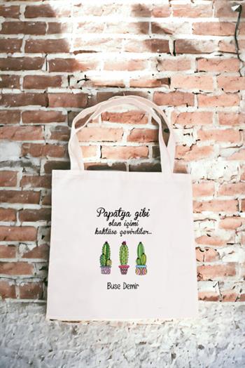 İçimi Kaktüse Çevirdiler Bez Çanta
