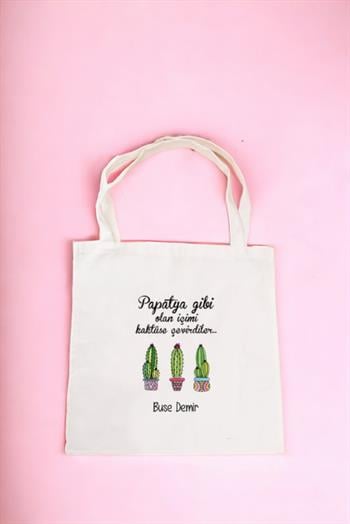 İçimi Kaktüse Çevirdiler Bez Çanta