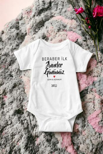İlk Anneler Günü Hediyesi Tasarımlı Bebek Hediyesi Zıbın