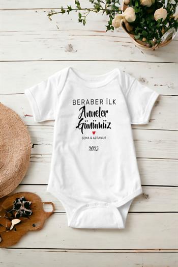 İlk Anneler Günü Hediyesi Tasarımlı Bebek Hediyesi Zıbın