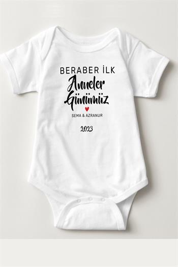 İlk Anneler Günü Hediyesi Tasarımlı Bebek Hediyesi Zıbın