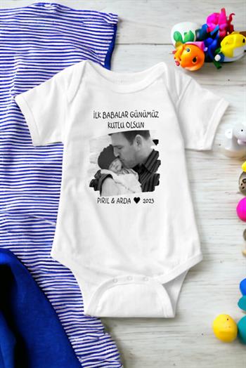 İlk Babalar Günü Hediyesi Tasarımlı Bebek Hediyesi Zıbın