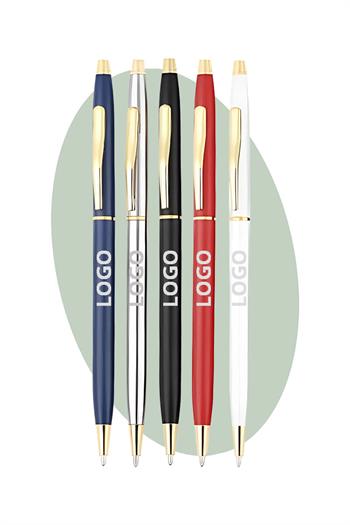 İnce Model Promosyon Metal Tükenmez Kalem 3021-Pİ