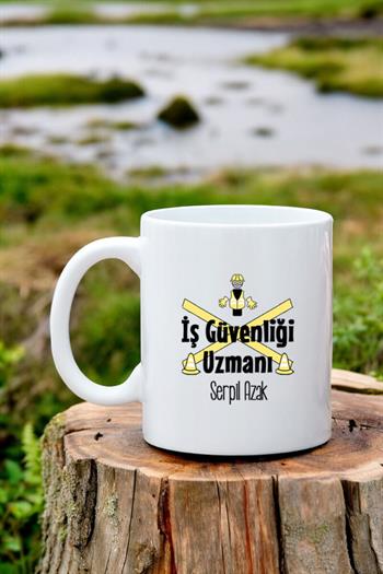 İş Güvenliği Uzmanına Hediye Beyaz Kupa Bardak
