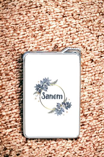 İsme Özel Çiçek Desenli Çakmak