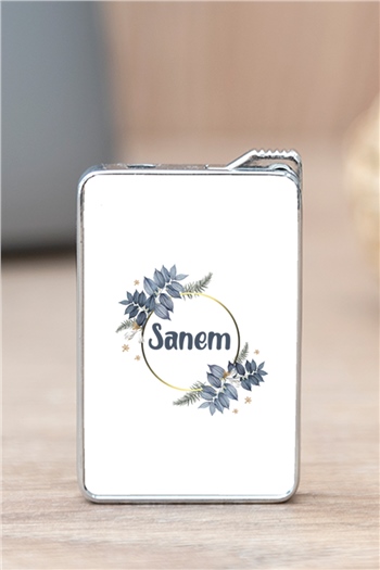 İsme Özel Çiçek Desenli Çakmak