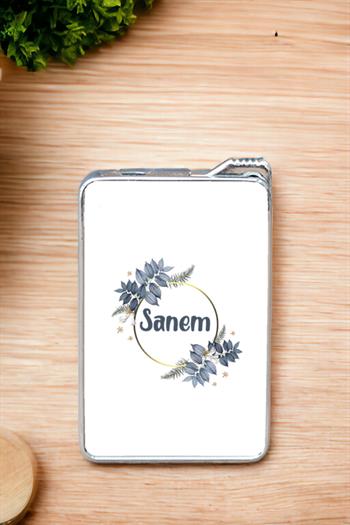 İsme Özel Çiçek Desenli Çakmak