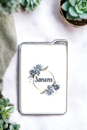 İsme Özel Çiçek Desenli Çakmak