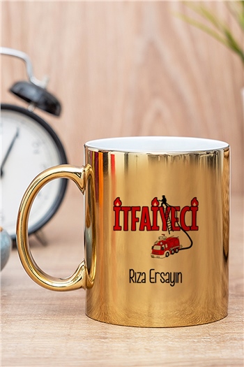 İtfaiyeci Gold - Silver Kupa Bardak