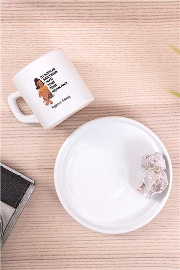 İyi Dostlar Biriktirdim Concept Türk Kahvesi Fincanı