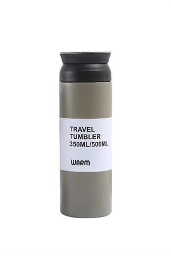 Japon Tarzı 500ml Süzgeçli Asker Yeşili Promosyon Çelik Termos 5153-EMR