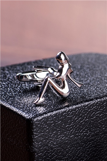 Kadın Figürlü Kol Düğmesi