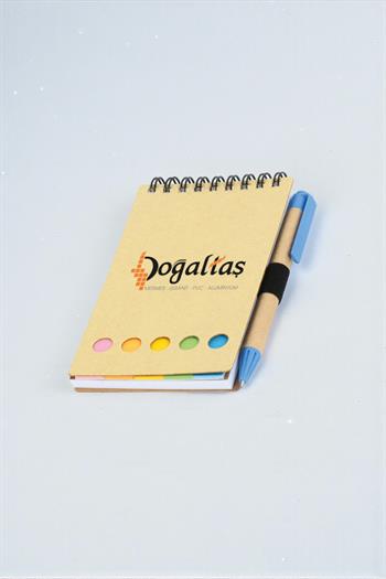 Kalem Tutuculu Geri Dönüşüm Spiralli Not Defteri 210-DG-PETK