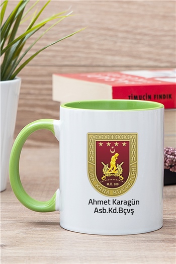 Kara Kuvvetleri İçi Renkli Kupa Bardak