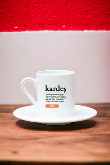 Kardeş Kelime Anlamı Beyaz Türk Kahvesi Fincanı