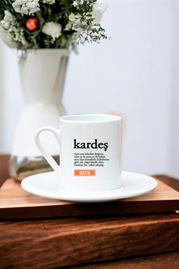 Kardeş Kelime Anlamı Beyaz Türk Kahvesi Fincanı