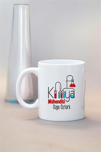 Kimya Mühendisine Hediye Beyaz Kupa Bardak