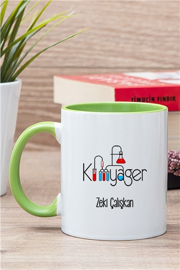 Kimyager İçi Renkli Kupa Bardak