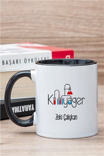 Kimyager İçi Renkli Kupa Bardak