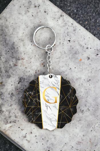 Kişiye Özel Baş Harf Tasarımlı Anahtarlık