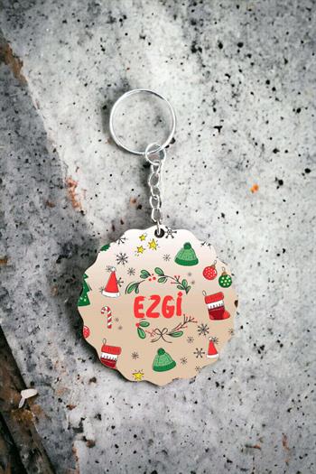 Kişiye Özel Christmas Hediyesi İsimli Anahtarlık