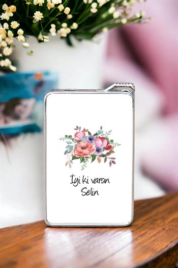 Kişiye Özel Çiçek Buketi İsimli Çakmak