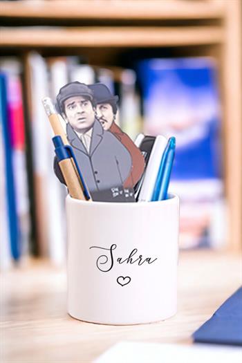 Kişiye Özel El Yazısı Tasarımlı İsimli Seramik Kalemlik