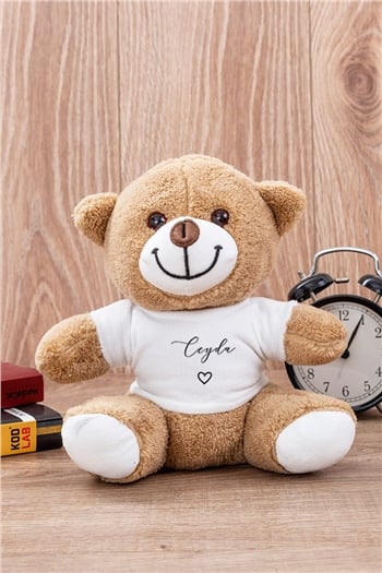 Kişiye Özel El Yazısı Tasarımlı İsimli Peluş Ayı