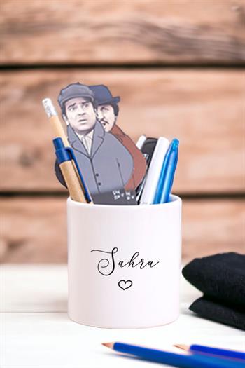 Kişiye Özel El Yazısı Tasarımlı İsimli Seramik Kalemlik