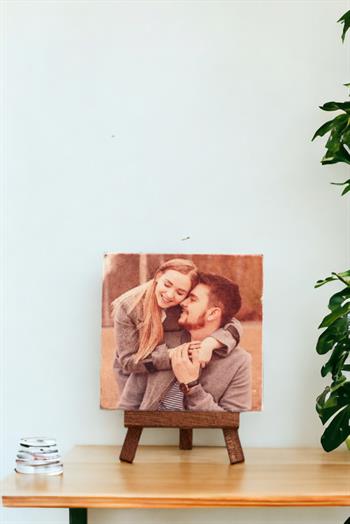 Kişiye Özel Fotoğraf Baskılı Taş Masa Dekoru