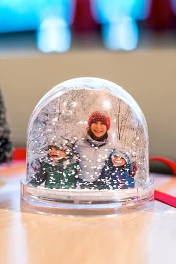 Kişiye Özel Fotoğraflı Kar Küresi