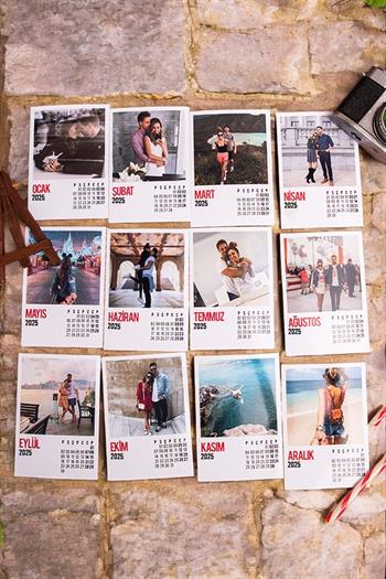 Kişiye Özel Fotoğraflı Masa Takvimi
