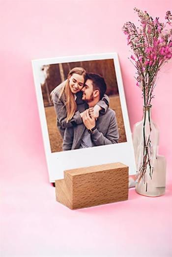 Kişiye Özel Fotoğraflı Peluş Ayı ve Polaroid Fotoğraf Seti