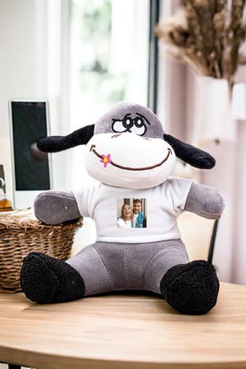 Kişiye Özel Fotoğraflı Peluş Eşek