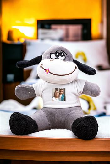 Kişiye Özel Fotoğraflı Peluş Eşek