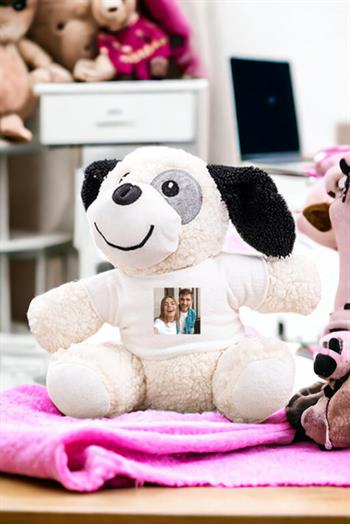 Kişiye Özel Fotoğraflı Peluş Köpek