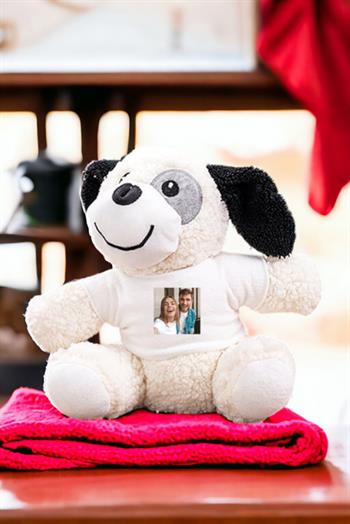 Kişiye Özel Fotoğraflı Peluş Köpek