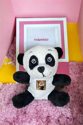 Kişiye Özel Fotoğraflı Peluş Panda