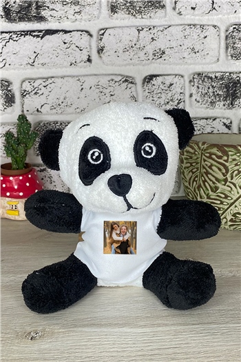 Kişiye Özel Fotoğraflı Peluş Panda
